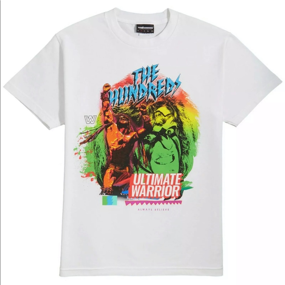 The hundreds X the ultimate warrior tee SZ L